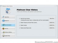 Platinum Clear History screenshot